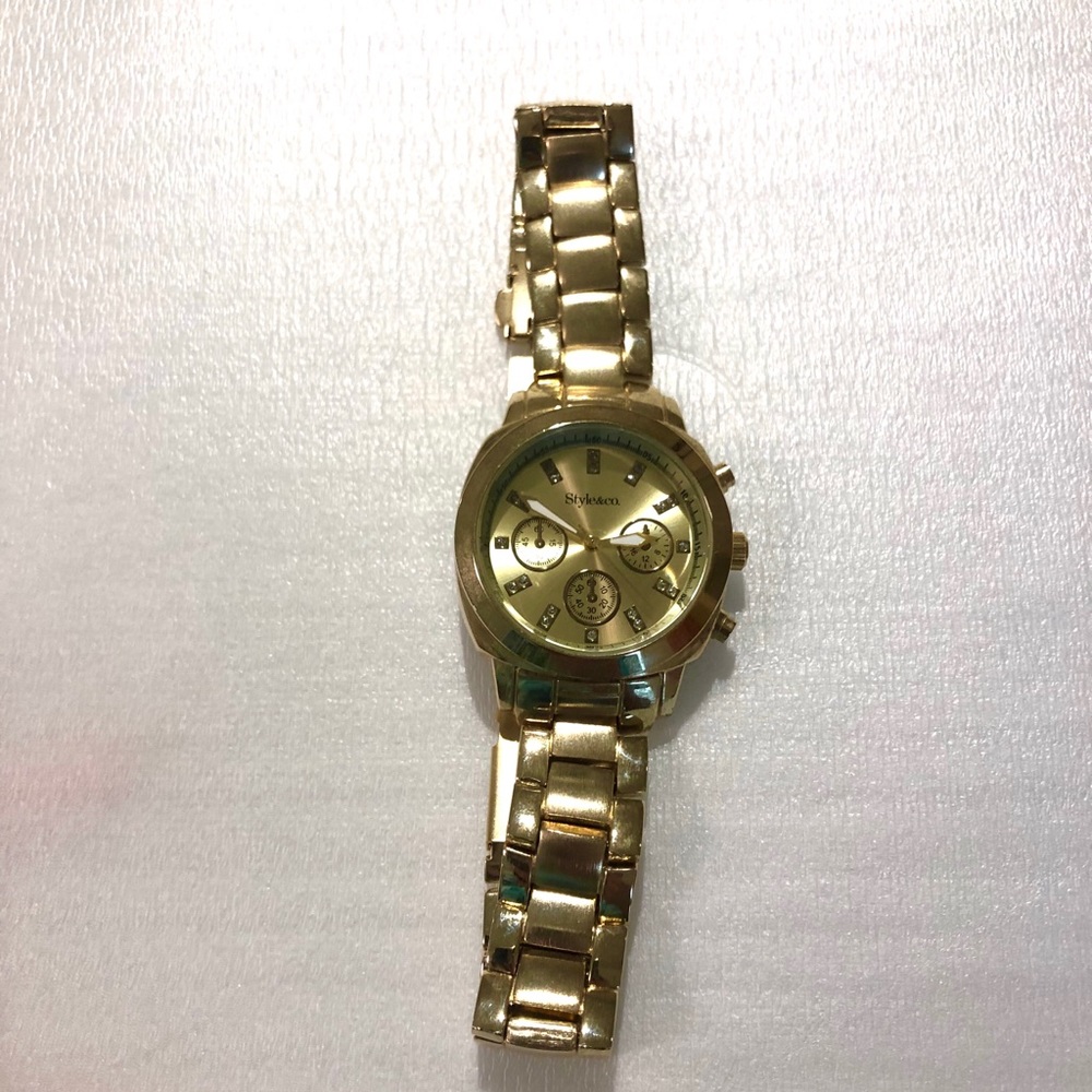 Style & Co gold watch